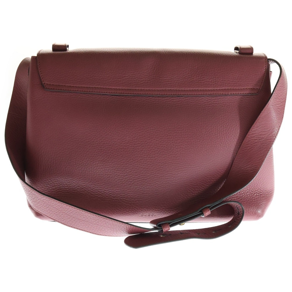 GUCCI(グッチ) GGマーモント ショルダーバッグ 肩掛けバッグ ピンク レザー ゴールド金具 400245