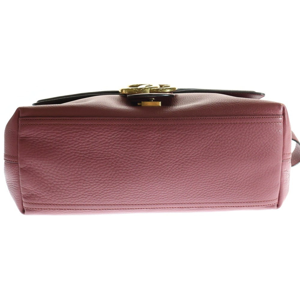 GUCCI(グッチ) GGマーモント ショルダーバッグ 肩掛けバッグ ピンク レザー ゴールド金具 400245