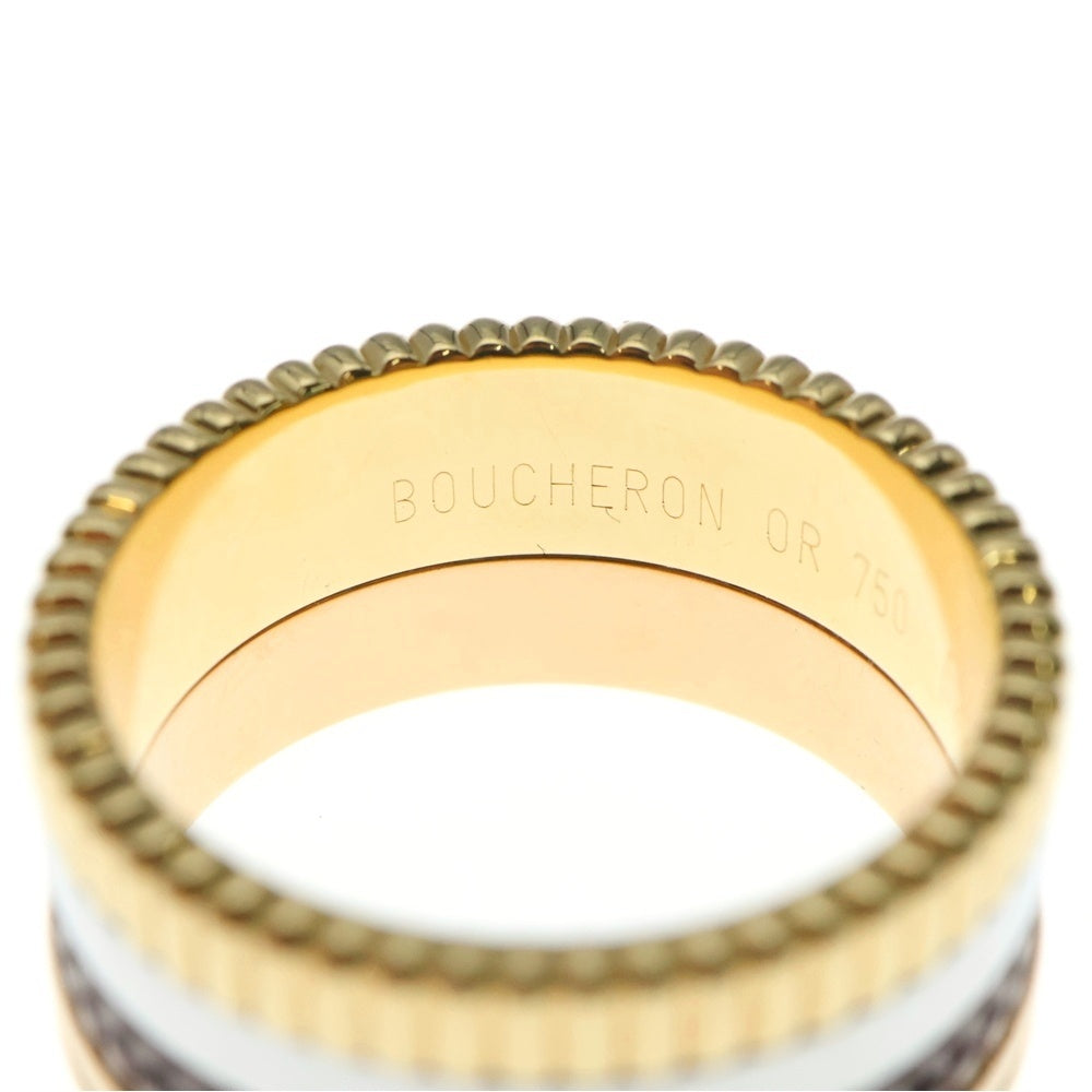 BOUCHERON(ブシュロン) キャトルクラシック ラージ リング 750YG/PG/WG #63 指輪 ジュエリー