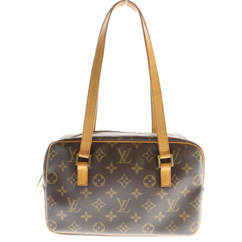 LOUIS VUITTON(ルイヴィトン) モノグラム シテMM ワンショルダーバッグ ハンドバッグ ゴールド金具 ブラウン PVCレザー M51182