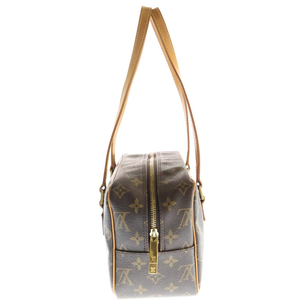 LOUIS VUITTON(ルイヴィトン) モノグラム シテMM ワンショルダーバッグ ハンドバッグ ゴールド金具 ブラウン PVCレザー M51182