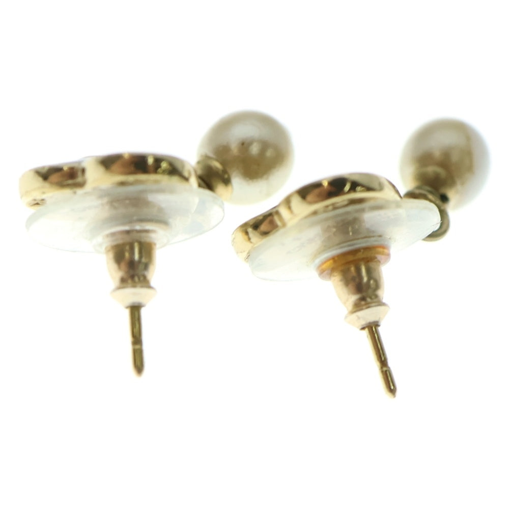 CHANEL(シャネル) ハートパールピアス イヤーアクセサリー ブラック ゴールド金具 GP 04A