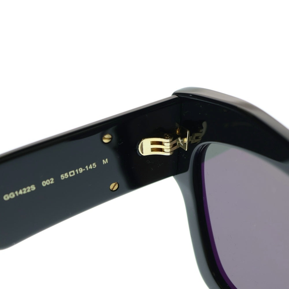 GUCCI(グッチ) GG ロゴ サングラス キャッツアイ ブラックフレーム ブラックレンズ セルロイド GG1422S