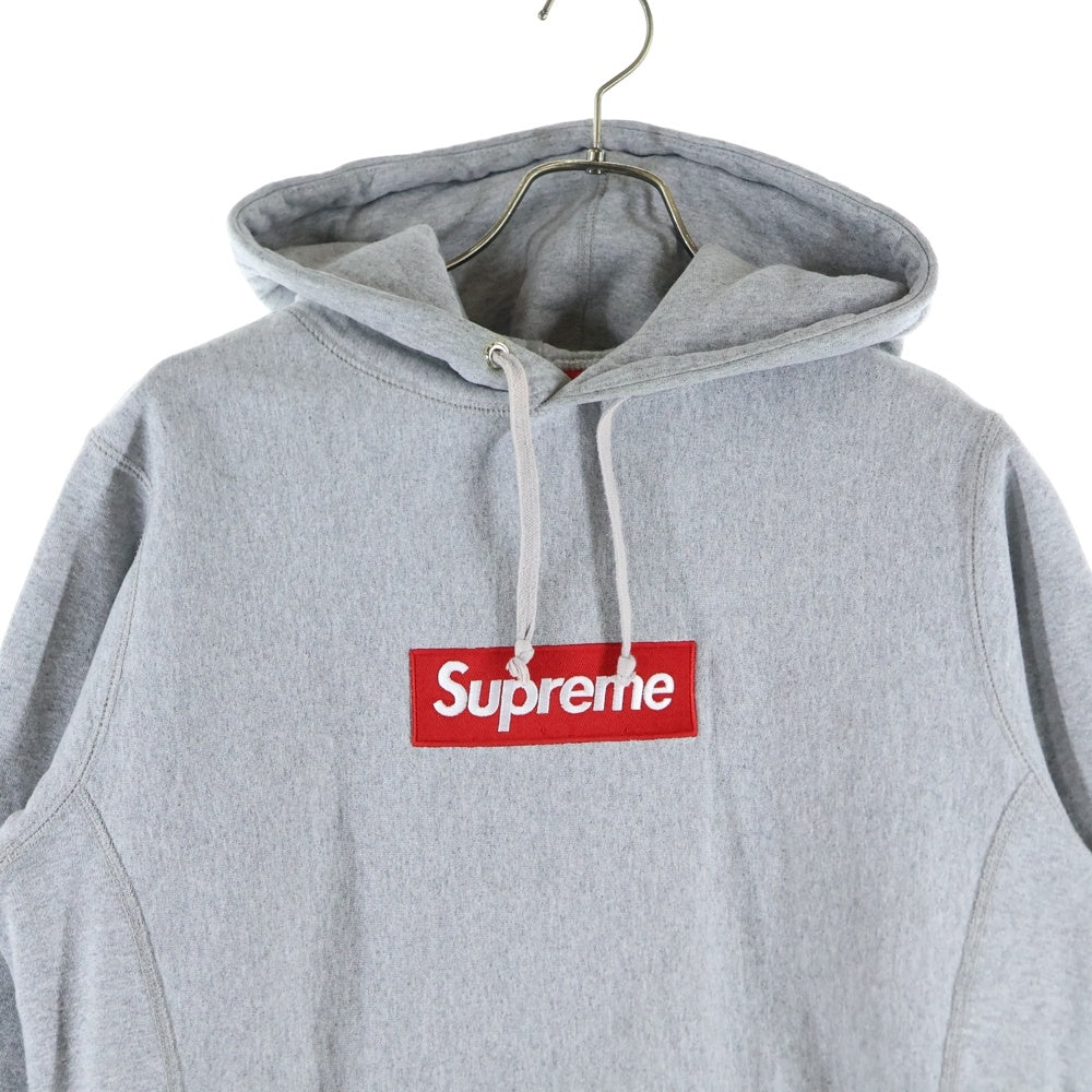 SUPREME(シュプリーム) 12AW Box Logo Hooded Sweatshirt ボックスロゴ刺繍 プルオーバースウェットパーカー フーディー グレー