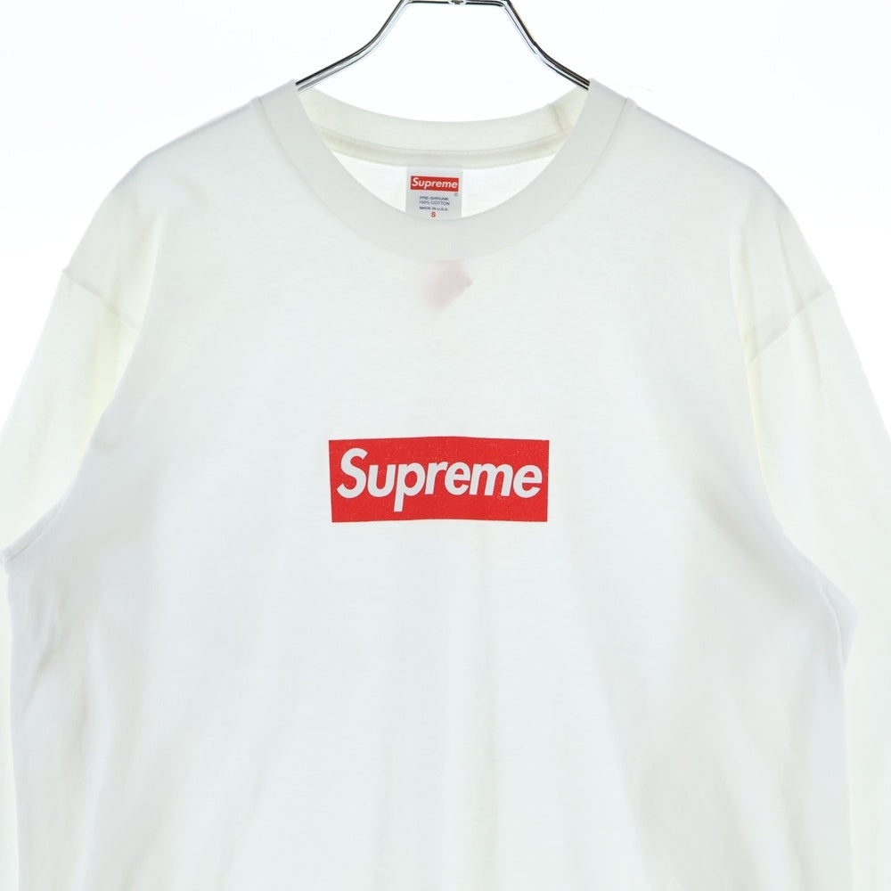 SUPREME(シュプリーム) 20AW Box Logo L/S Tee ボックスロゴプリント ロングスリーブ 長袖Tシャツ カットソー ホワイト