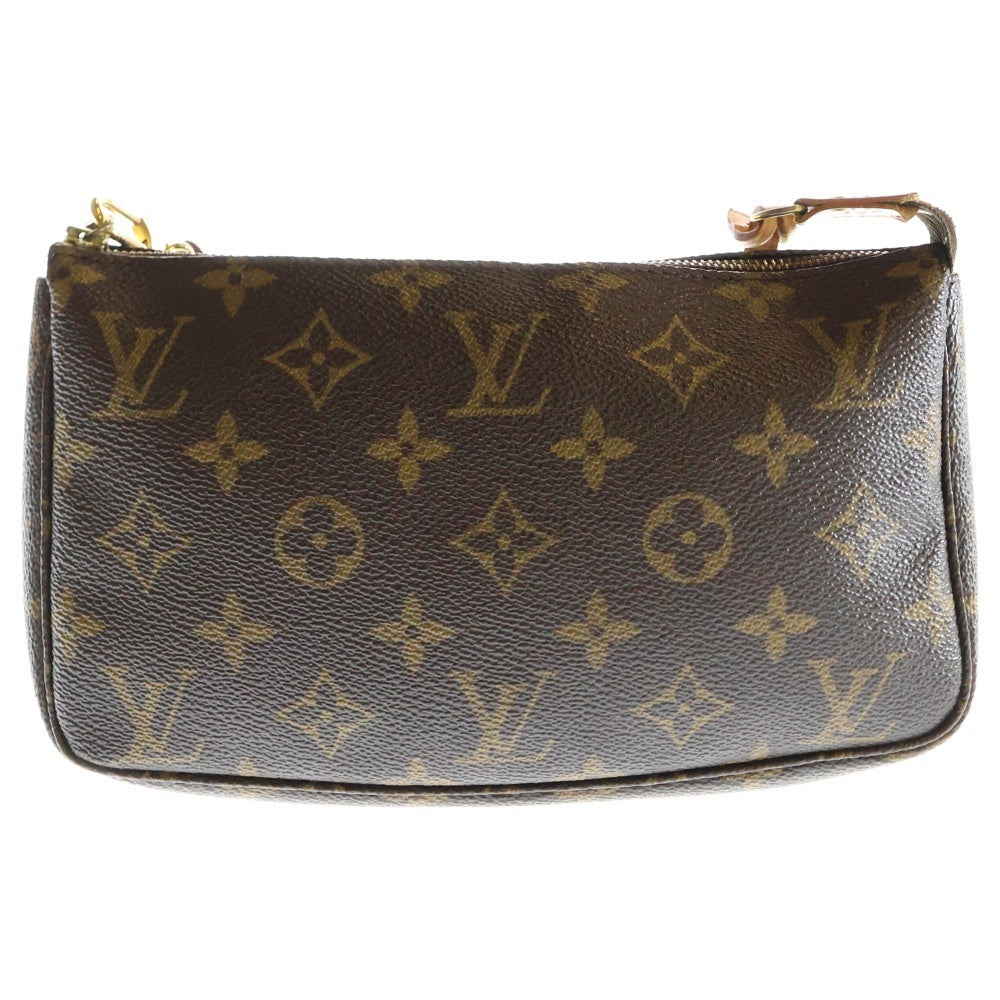 LOUIS VUITTON(ルイヴィトン) モノグラム ポシェットアクセソワール ハンドバッグ ポーチ ブラウン PVCレザー M51980