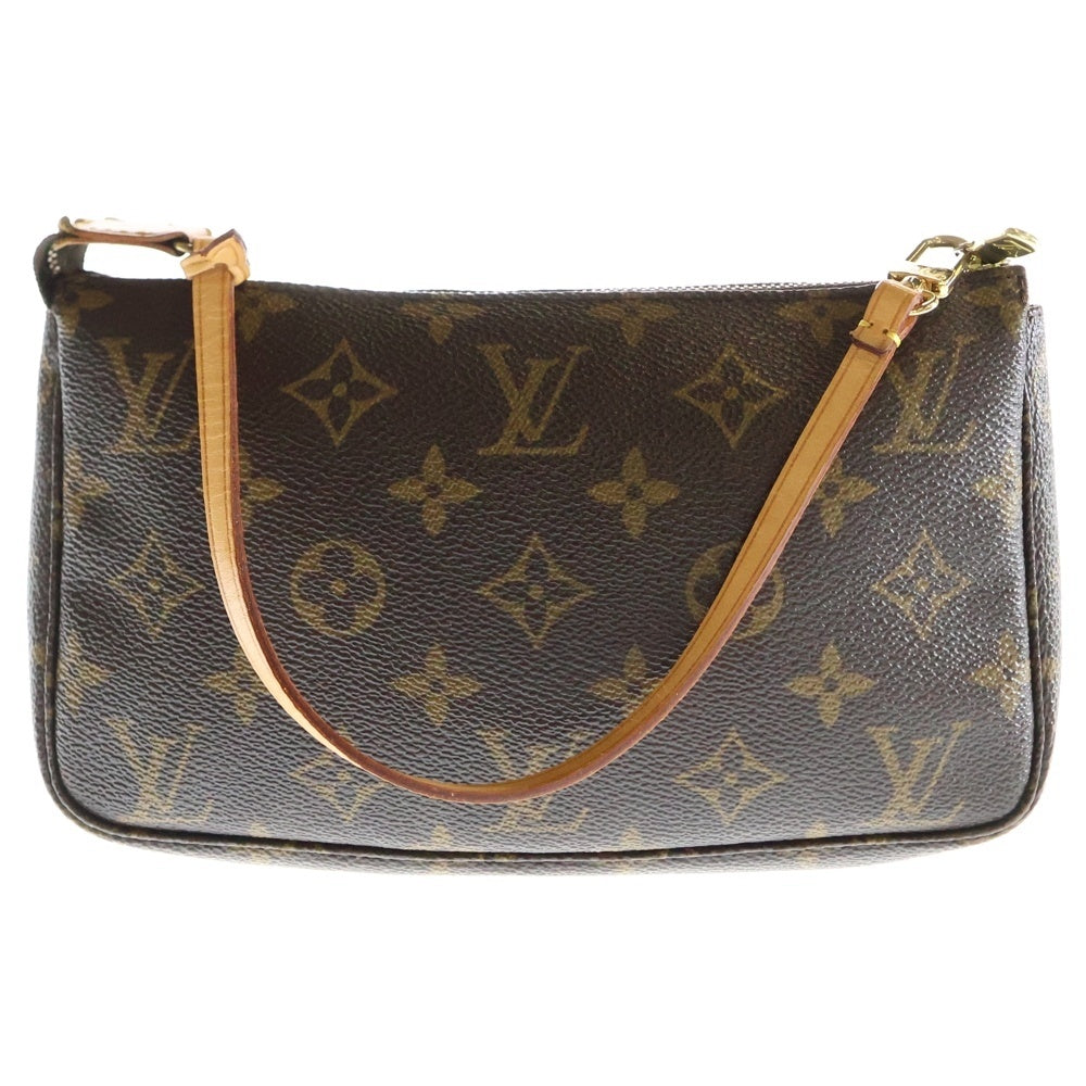LOUIS VUITTON(ルイヴィトン) モノグラム ポシェットアクセソワール ハンドバッグ ポーチ ブラウン PVCレザー M51980