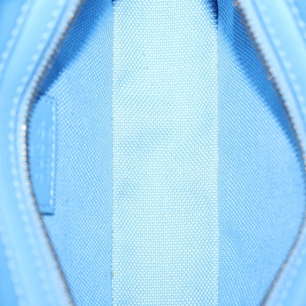 GUCCI(グッチ) GGキャンバス ムーンサイド レザー切替キャンバスミニショルダーバッグ ハンドバッグ ブルー レディース 786035