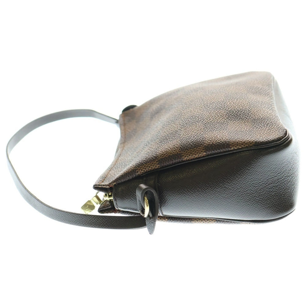 LOUIS VUITTON(ルイヴィトン) トゥルースメイクアップ ダミエ PVC ミニ ハンドバッグ ポーチ ゴールド金具 ブラウン N51982