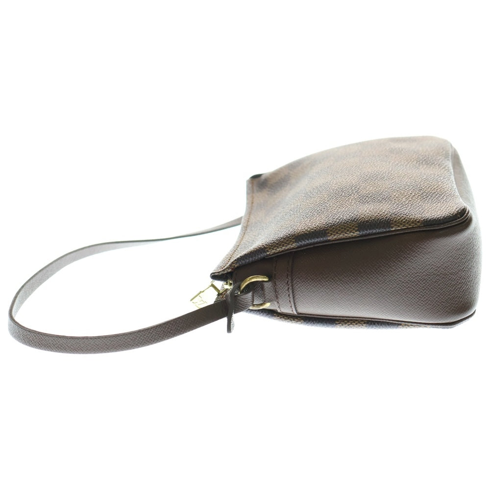 LOUIS VUITTON(ルイヴィトン) トゥルースメイクアップ ダミエ PVC ミニ ハンドバッグ ポーチ ゴールド金具 ブラウン N51982