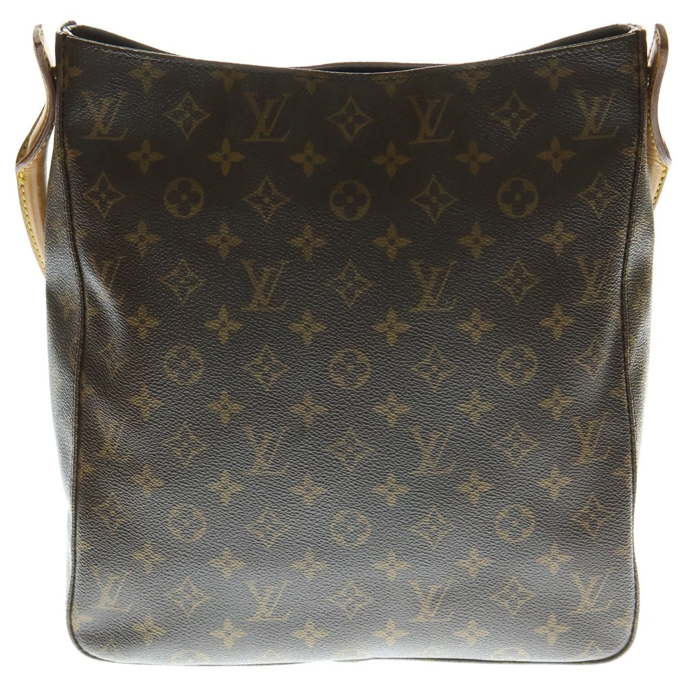 LOUIS VUITTON(ルイヴィトン) ルーピングGM モノグラム PVC レザー ショルダー トートバッグ ゴールド金具 ブラウン M51145