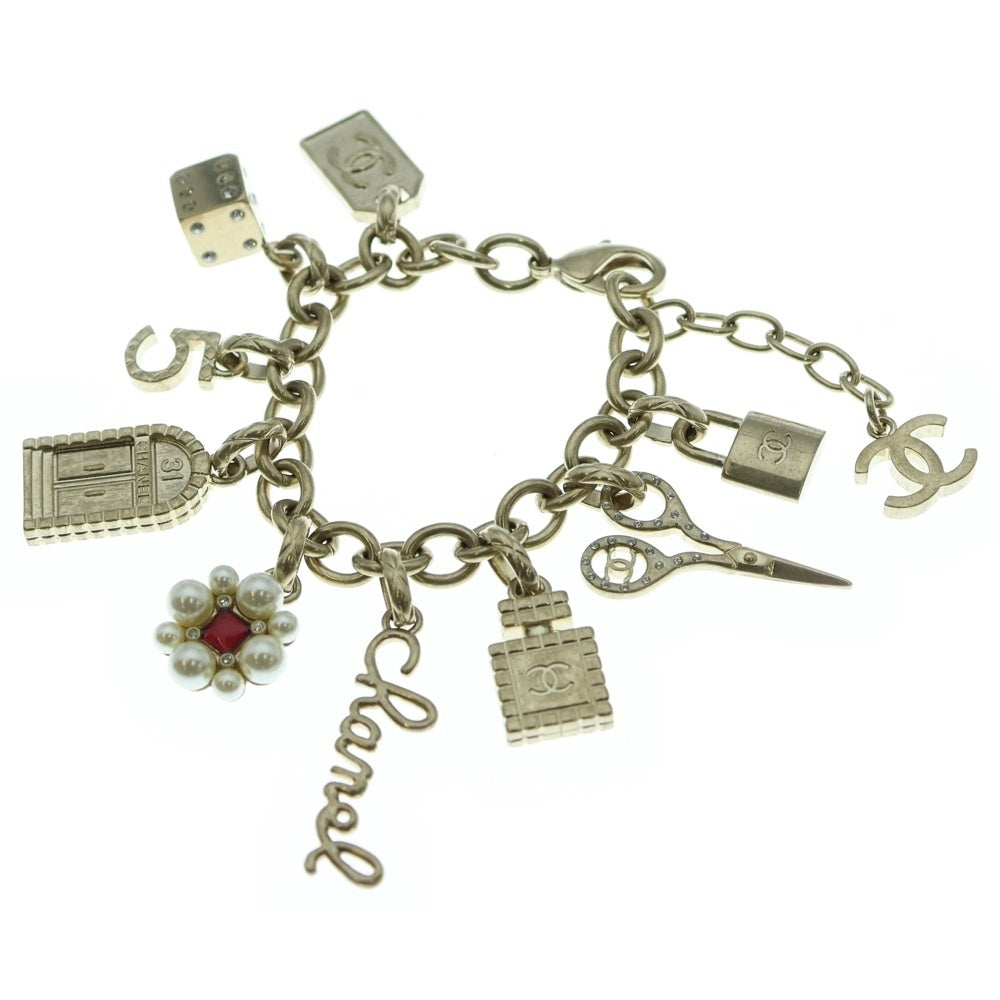 CHANEL フェイクパールブレスレット ビンテージ Used CHANEL シャネル ブレスレット フェイクパールブレスレット