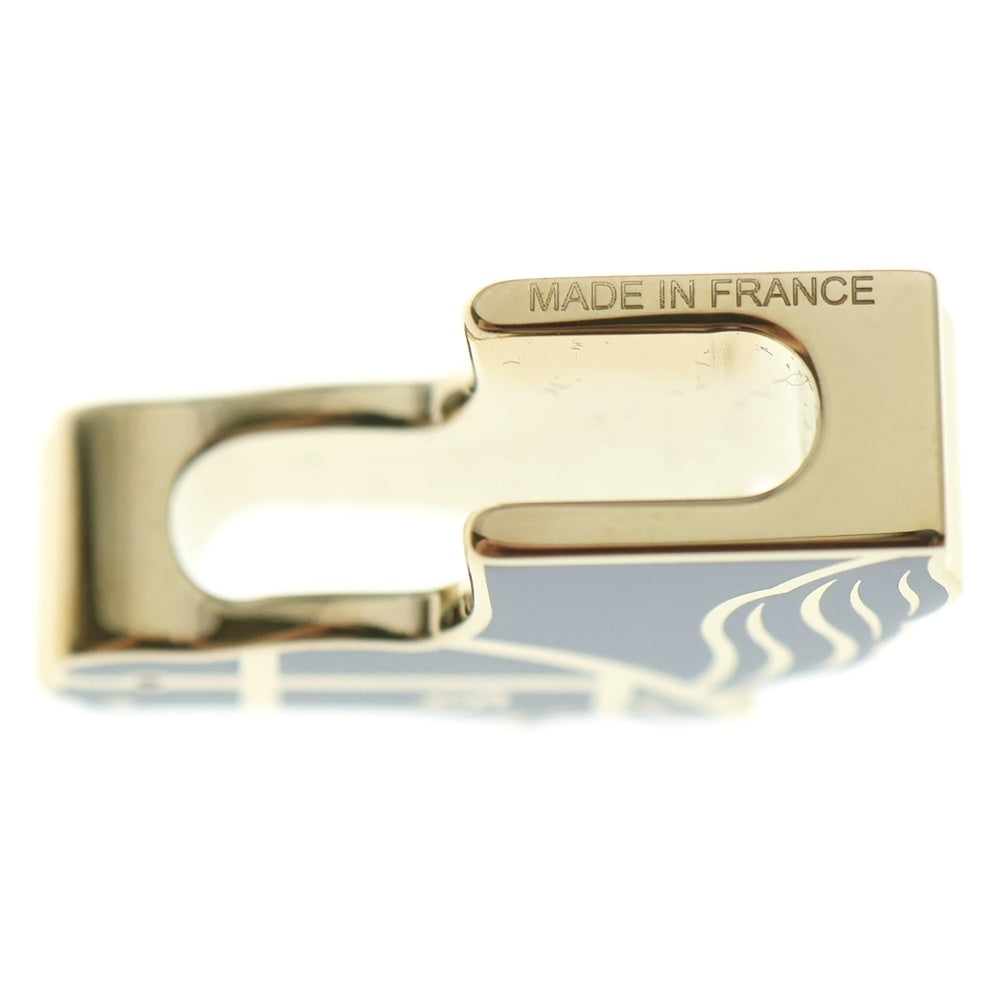 HERMES(エルメス) ホース ツイリーリング カドリージュ 馬 モチーフ スカーフリング ゴールド×ブラック