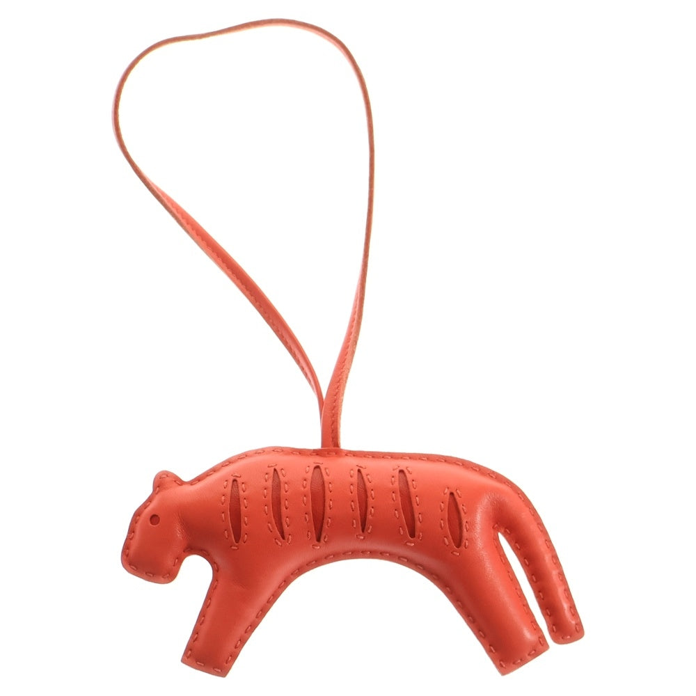 HERMES(エルメス) ルール バッグチャーム ローズメキシコ スイフト レッド レザー