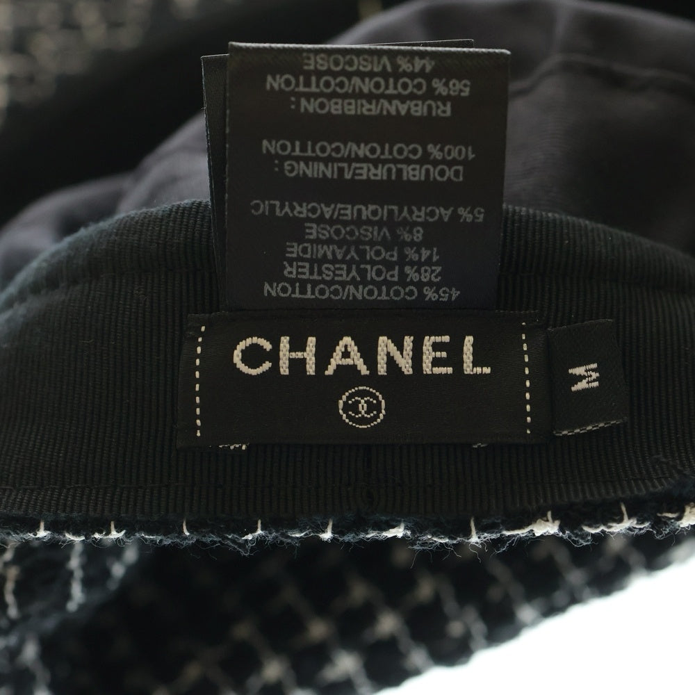 CHANEL(シャネル) ココマーク ツイード キャスケット ブラック