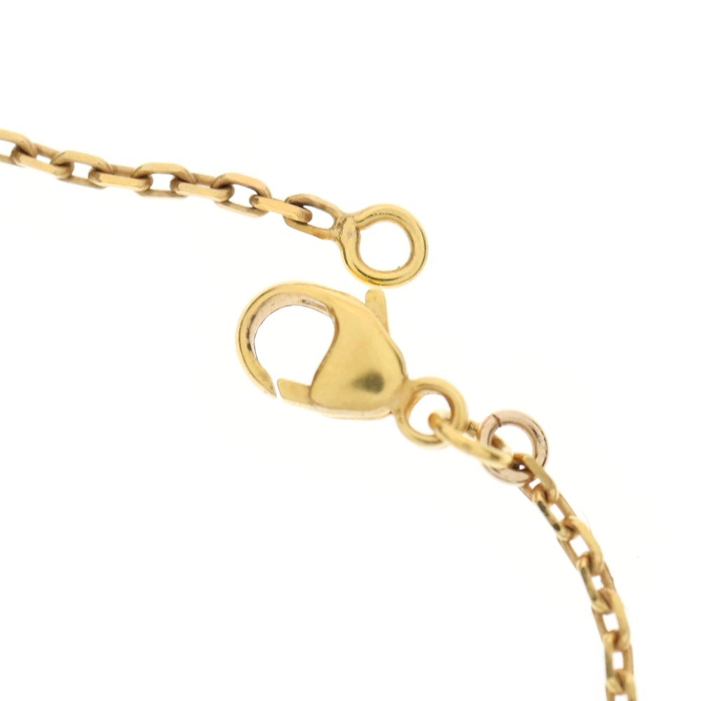 HERMES(エルメス) オーケリー カナデ モチーフ チェーン レザー ネックレス ゴールド/ブラック Z刻印