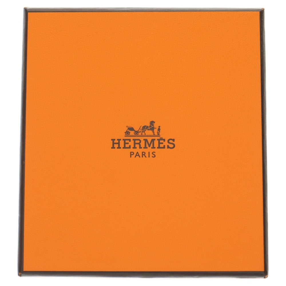 HERMES(エルメス) オーケリー カナデ モチーフ チェーン レザー ネックレス ゴールド/ブラック Z刻印