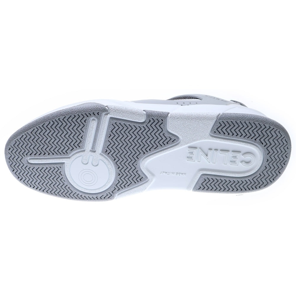 CELINE(セリーヌ) 25SS トレーナー CT-09 トリオンフ ロゴ レザー レースアップ ローカットシューズ スニーカー ホワイト/グレー