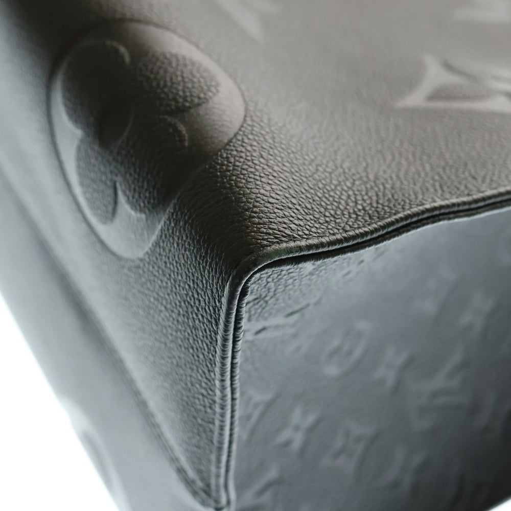 LOUIS VUITTON(ルイヴィトン) オンザゴーGM モノグラム アンプラント エンボスレザー ショルダー トートバッグ ゴールド金具 ブラック M44925