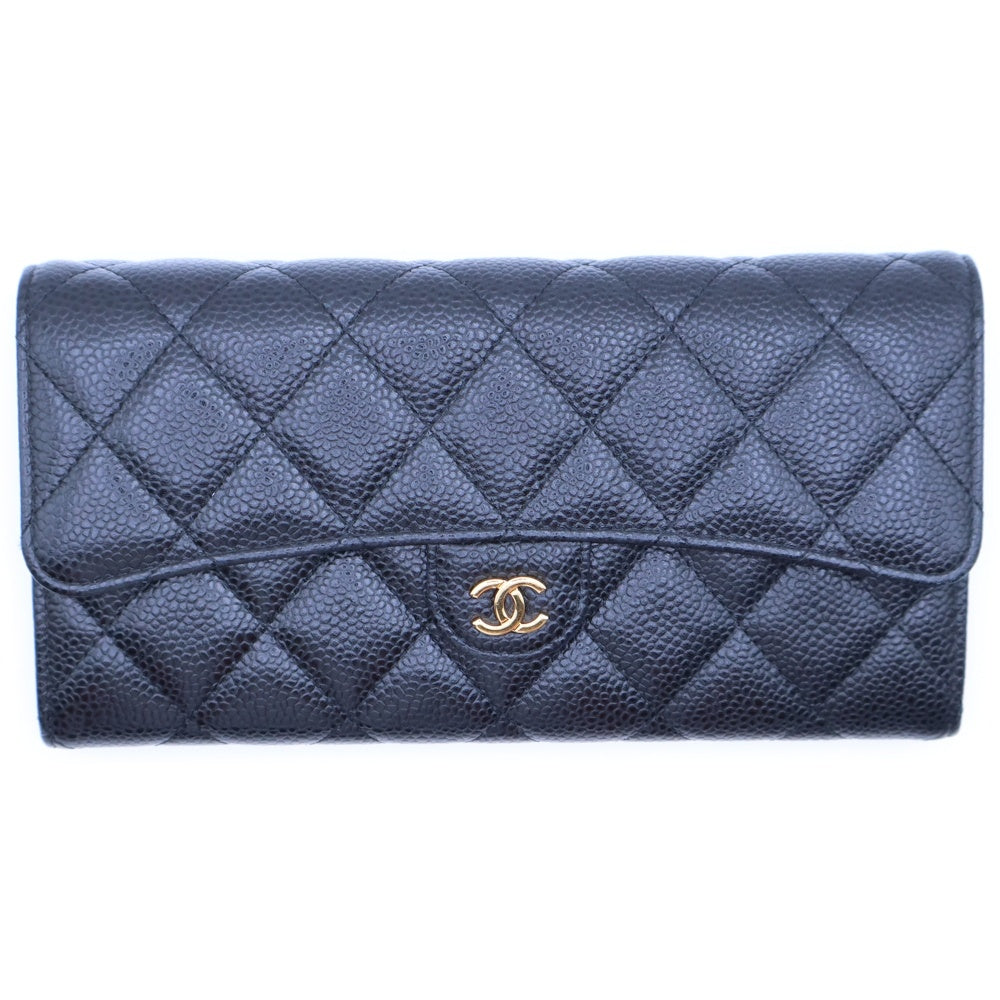 CHANEL(シャネル) マトラッセ クラシック ココマーク キャビアスキン 