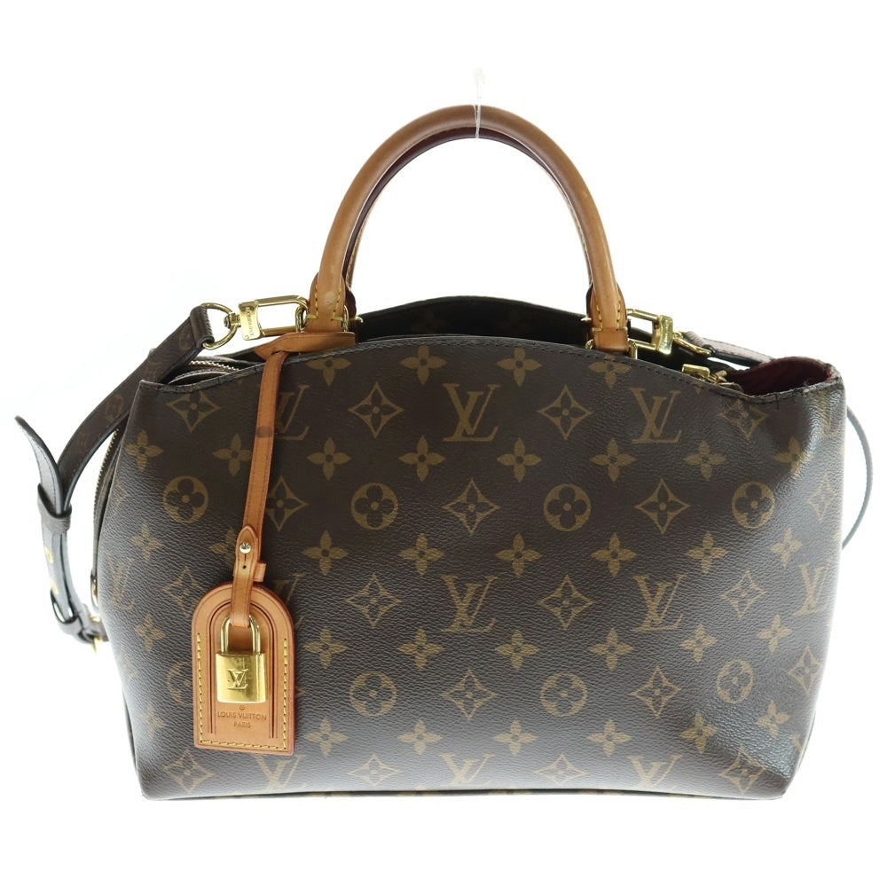 LOUIS VUITTON(ルイヴィトン) モノグラム プティ・パレPM 2WAYバッグ ハンドバッグ ショルダーバッグ ブラウン ゴールド金具 レザー×PVC M45900 レディース