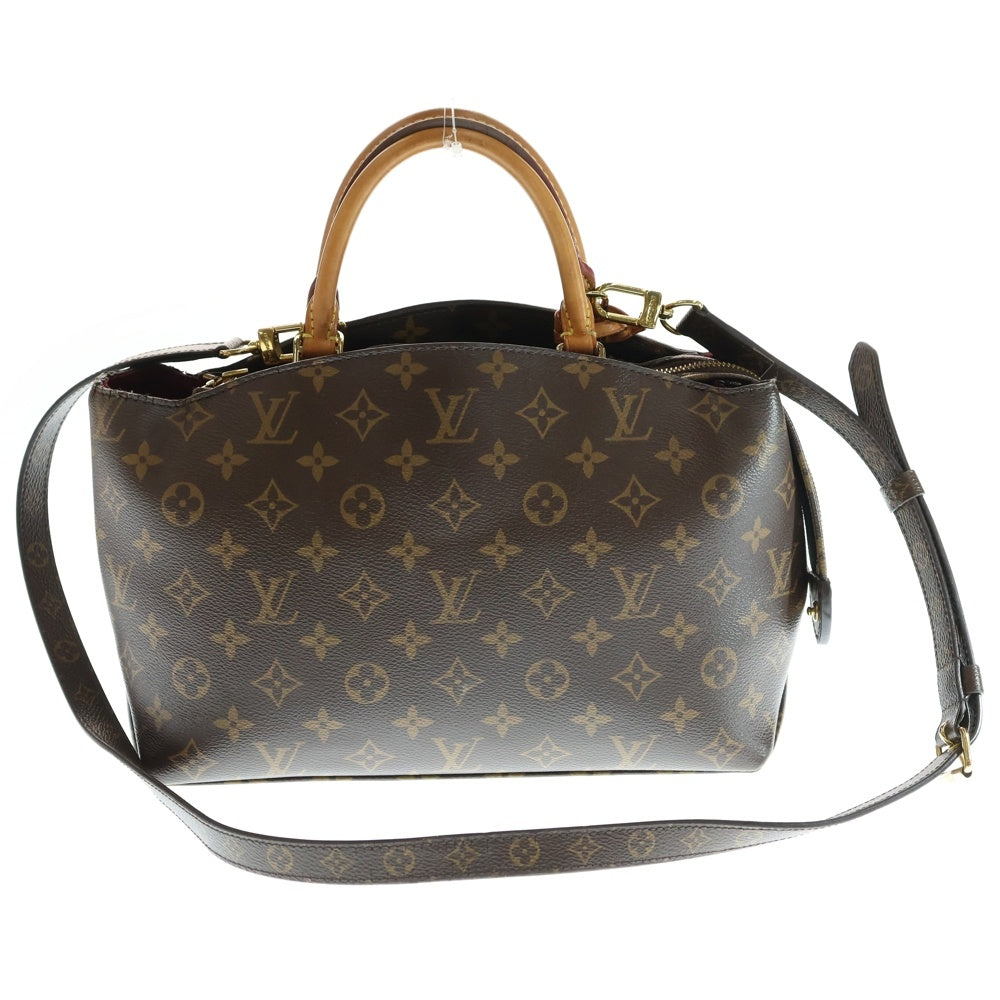 LOUIS VUITTON(ルイヴィトン) モノグラム プティ・パレPM 2WAYバッグ ハンドバッグ ショルダーバッグ ブラウン ゴールド金具 レザー×PVC M45900