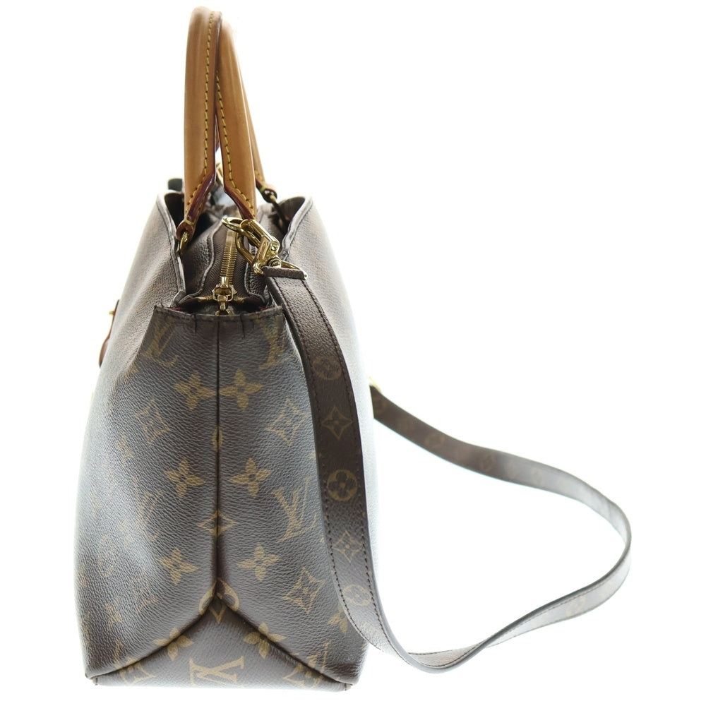 LOUIS VUITTON(ルイヴィトン) モノグラム プティ・パレPM 2WAYバッグ ハンドバッグ ショルダーバッグ ブラウン ゴールド金具 レザー×PVC M45900