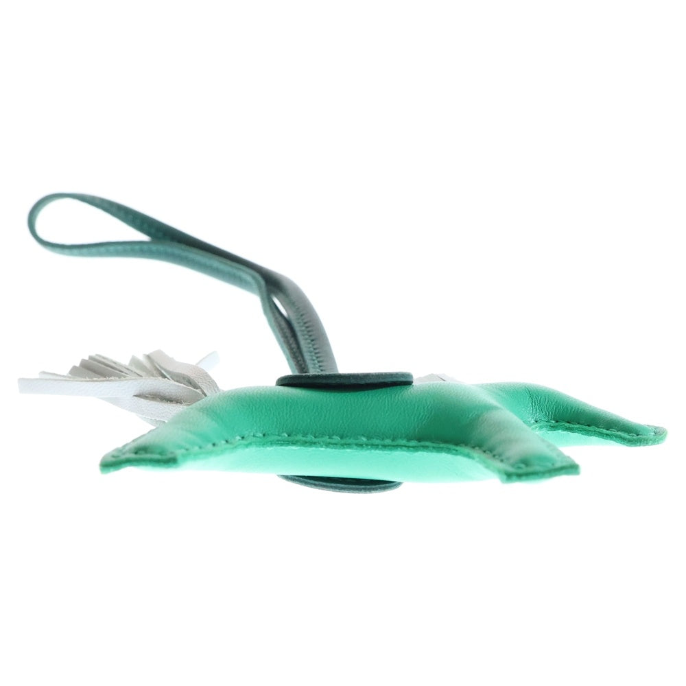 HERMES(エルメス) ロデオチャーム PM ミント×マラカイト×ブルーブリュム アニョーミロ レザー グリーン Z刻印