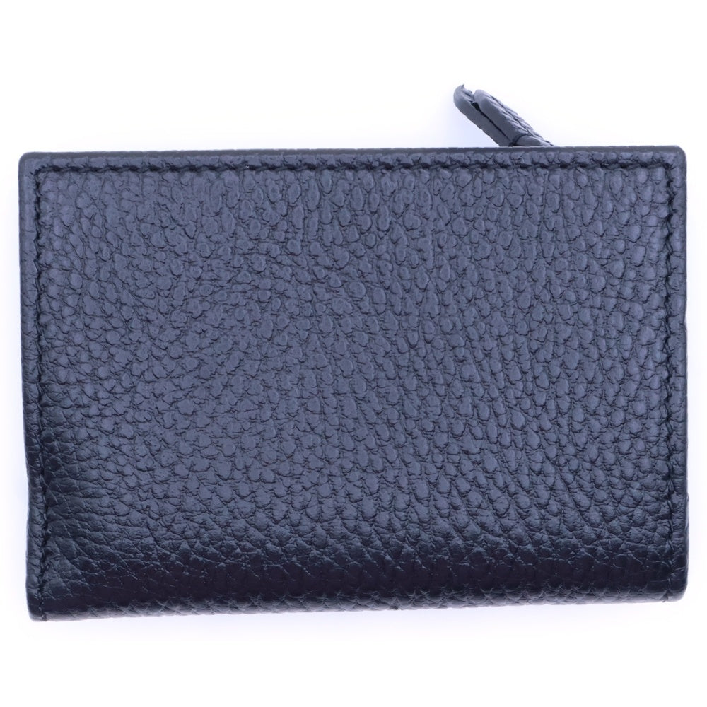 GUCCI(グッチ) GGマーモント コンパクトウォレット 三つ折り財布 コインケース ブラック レザー 644407 ゴールド金具
