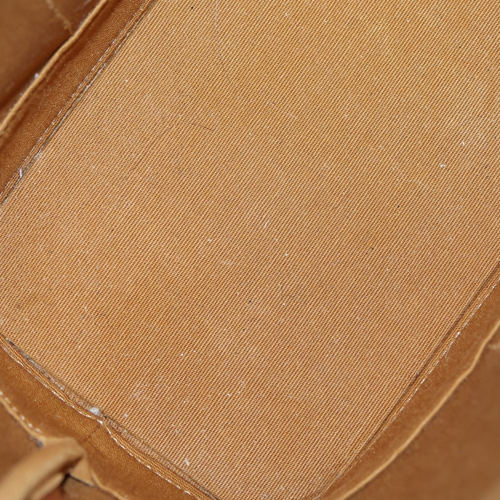 CELINE(セリーヌ) トリオンフ スモールバケット ハンドバッグ ワンショルダーバッグ ブラウン×ホワイト ゴールド金具 19144