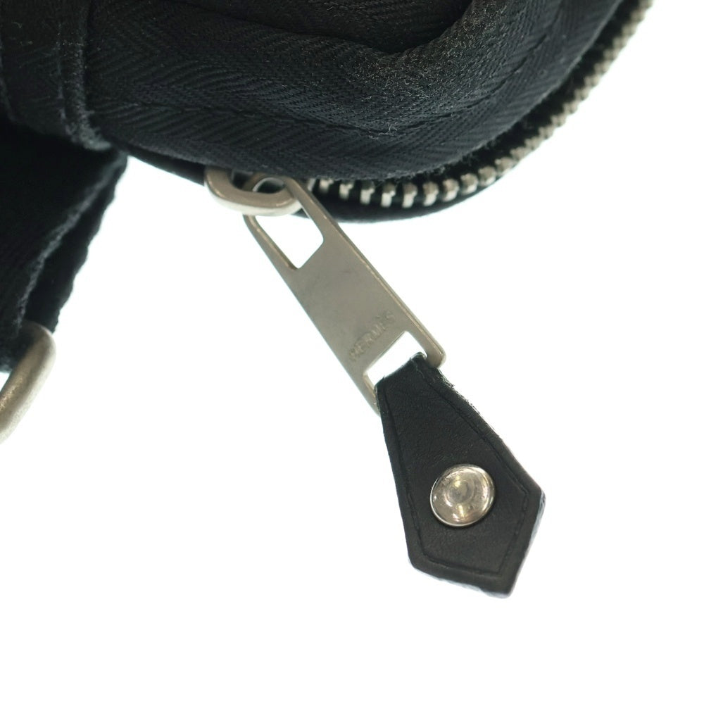 HERMES(エルメス) アカプルコ サンチュール ショルダーバッグ ウエストバッグ ボディバッグ ブラック ナイロン×レザー