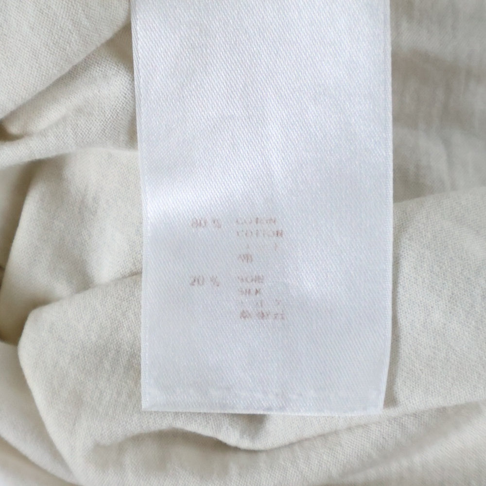 LOUIS VUITTON(ルイヴィトン) ロゴプリントクルーネック半袖Tシャツ カットソー アイボリー RM112M