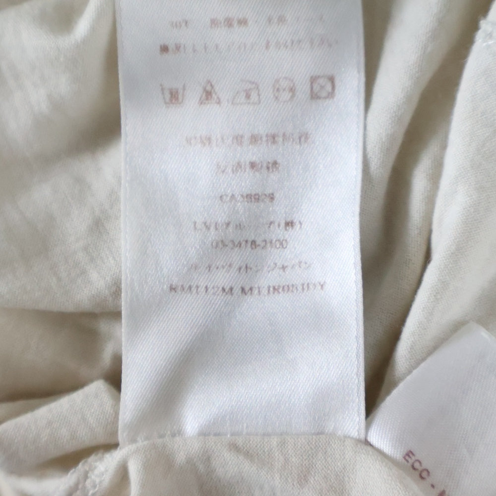 LOUIS VUITTON(ルイヴィトン) ロゴプリントクルーネック半袖Tシャツ カットソー アイボリー RM112M
