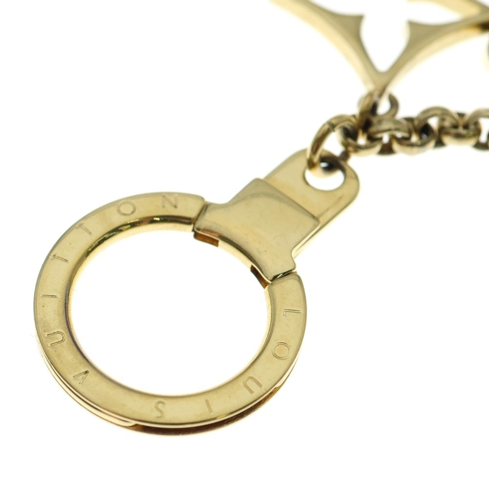 LOUIS VUITTON(ルイヴィトン) フルール・ドゥ・モノグラム バッグチャーム キーリング キーホルダー GP ゴールド金具 M65111