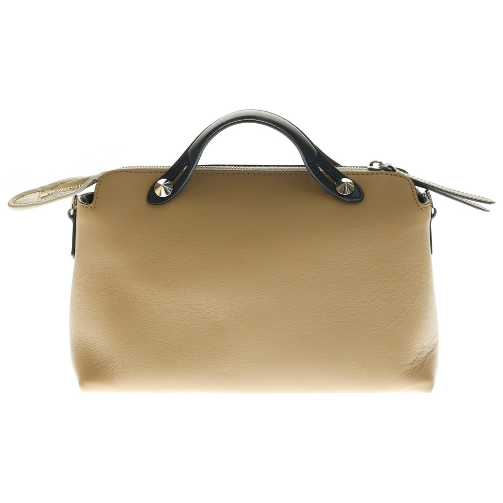 FENDI(フェンディ) バイザウェイ ミディアム 2WAYバッグ ハンドバッグ ショルダーバッグ ベージュ×ネイビー×イエロー レザー シルバー金具 8BL124