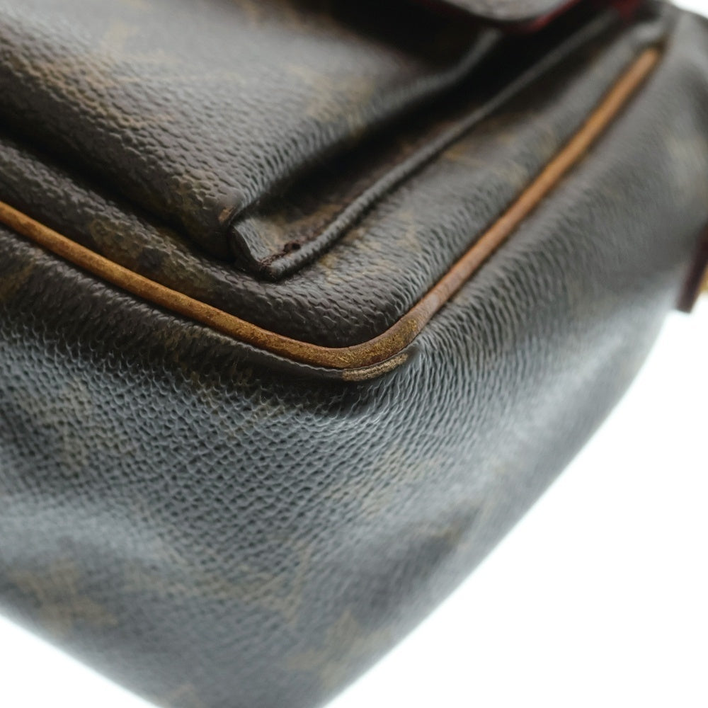 LOUIS VUITTON(ルイヴィトン) モノグラム ヴィバ・シテPM ショルダーバッグ ミニバッグ ブラウン レザー ゴールド金具 M51165