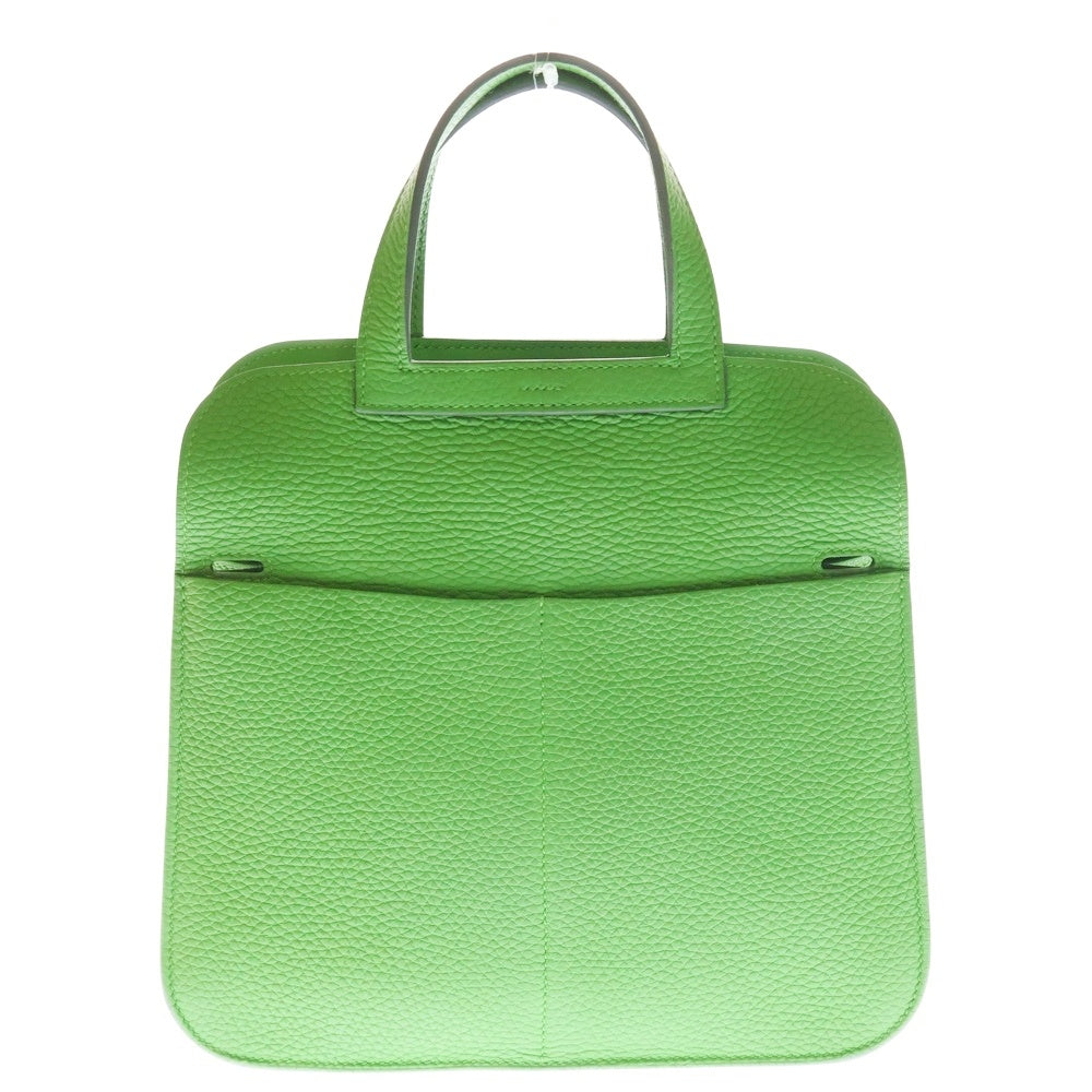 HERMES(エルメス) アルザン25 トリヨンクレマンス ヴェールユッカ レザー 2WAY ハンド ショルダーバッグ シルバー金具 グリーン B刻印 レディース