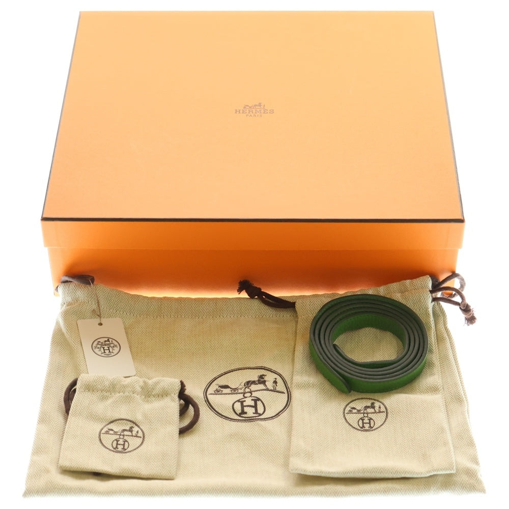 HERMES(エルメス) アルザン25 トリヨンクレマンス ヴェールユッカ レザー 2WAY ハンド ショルダーバッグ シルバー金具 グリーン B刻印 レディース