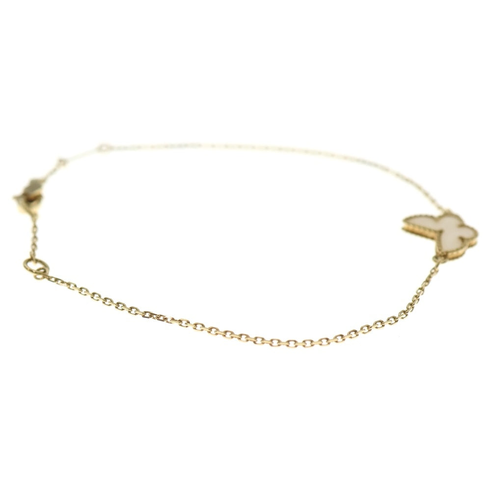 Van Cleef & Arpels(ヴァンクリーフアンドアーペル) スウィート アルハンブラ パピヨン マザーオブパール ブレスレット Au750 K18 YG イエローゴールド VCARF69000