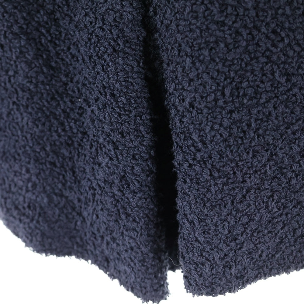 CHANEL(シャネル) 95P ココマークボタン パイル ジップアップ ノースリーブ タイト ワンピース ネイビー レディース