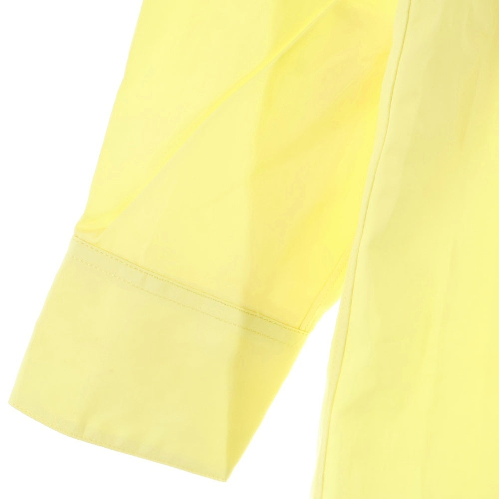 CHANEL(シャネル) ココマークボタン コットン ダブルブレスト プルオーバー 長袖シャツ ブラウス イエロー レディース P04914V03571