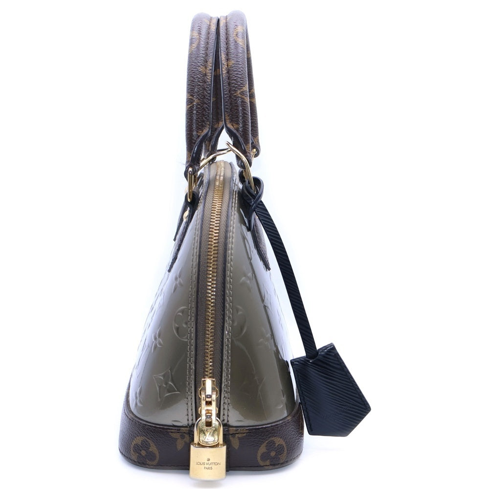 LOUIS VUITTON(ルイヴィトン) モノグラム ヴェルニ×エピ アルマBB ハンドバッグ ミニバッグ ブラウン×ゴールド ゴールド金具 M44862