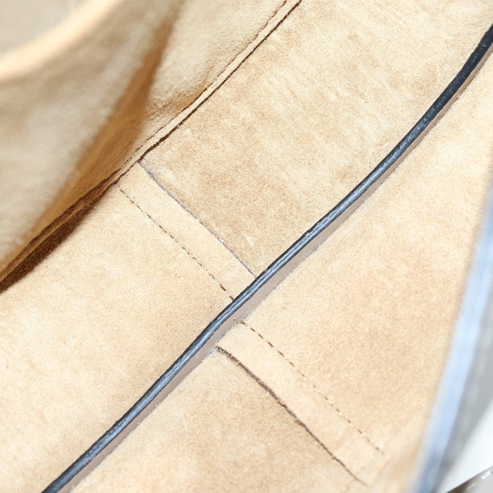 LOEWE(ロエベ) アナグラム ゲートデュアルミニ ショルダーバッグ ミニバッグ ベージュ ゴールド金具 ソフトカーフ