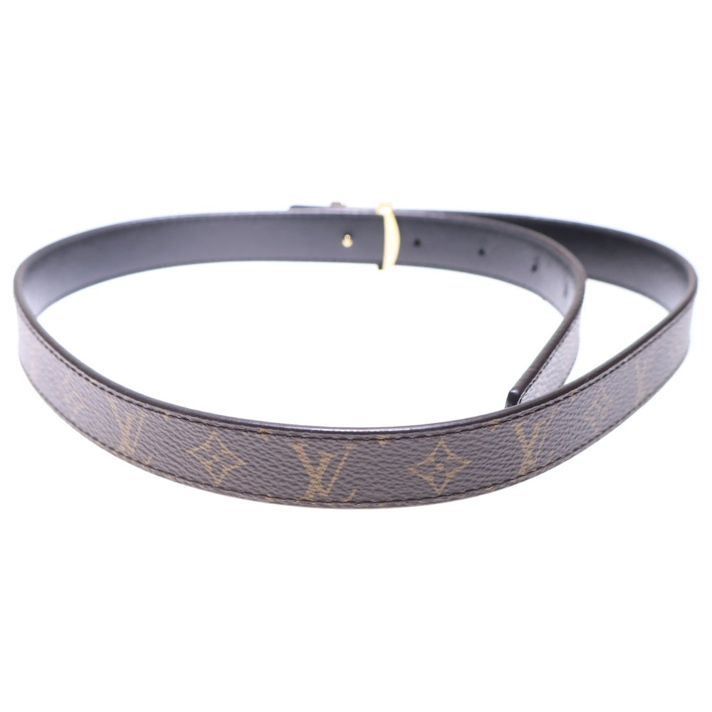 LOUIS VUITTON(ルイヴィトン) モノグラム サンチュール・LVアイコニック 20MM リバーシブル レザーベルト ブラウン×ブラック PVC M0431 ゴールド金具