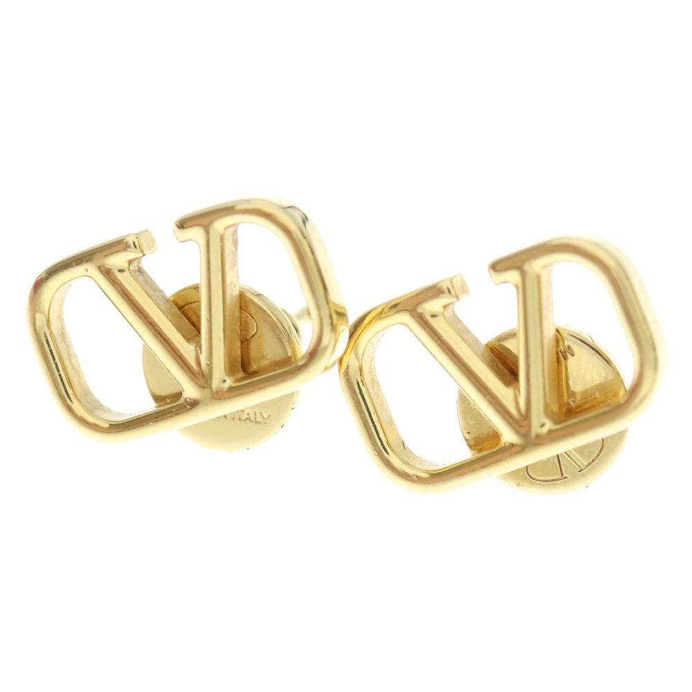 VALENTINO(ヴァレンティノ) ガラヴァーニ シグネチャーVロゴピアス ゴールド