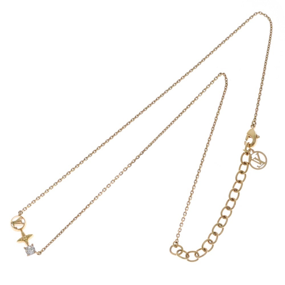 LOUIS VUITTON(ルイヴィトン) コリエ プティ ルイ モノグラム ストーン チェーン ネックレス ゴールド M00368