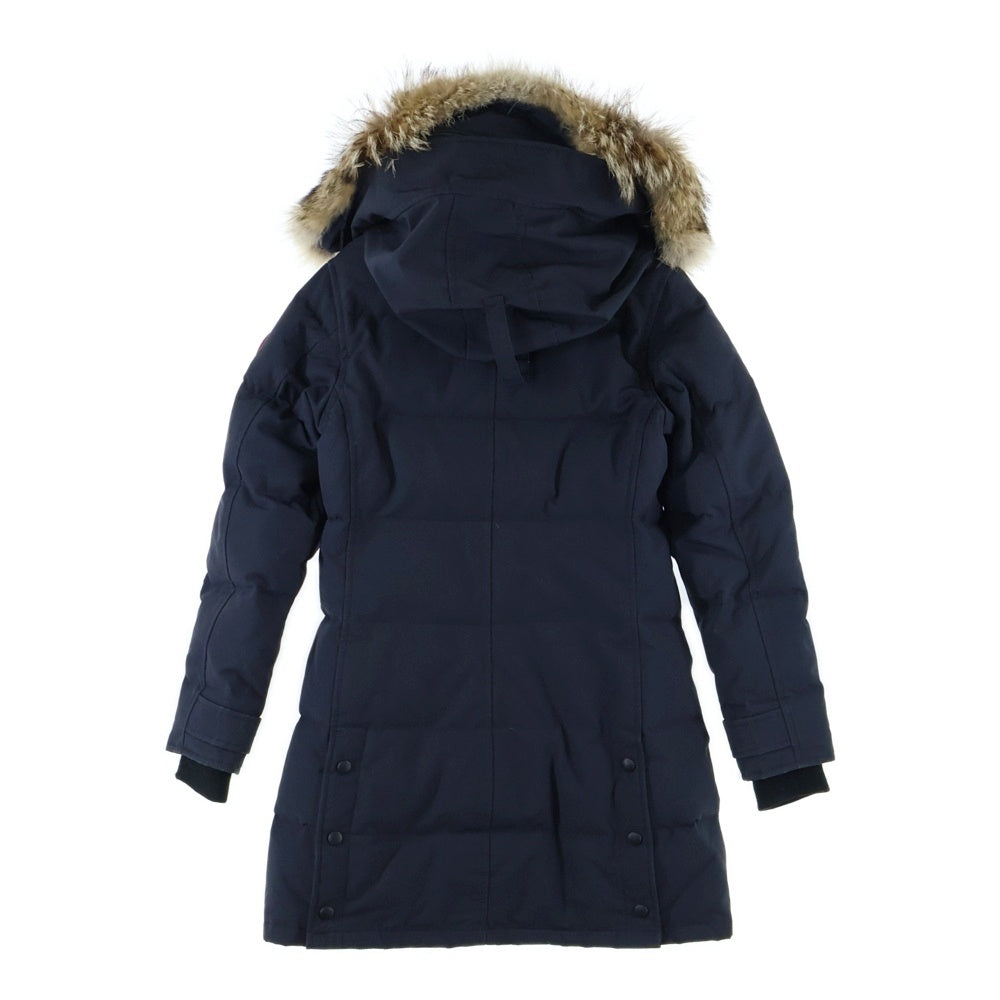 CANADA GOOSE(カナダグース) SHELBURNE PARKA シェルバーン パーカー ファー フーデッド ジップアップ ダウン ロングジャケット コート ネイビー レディース 3802LA