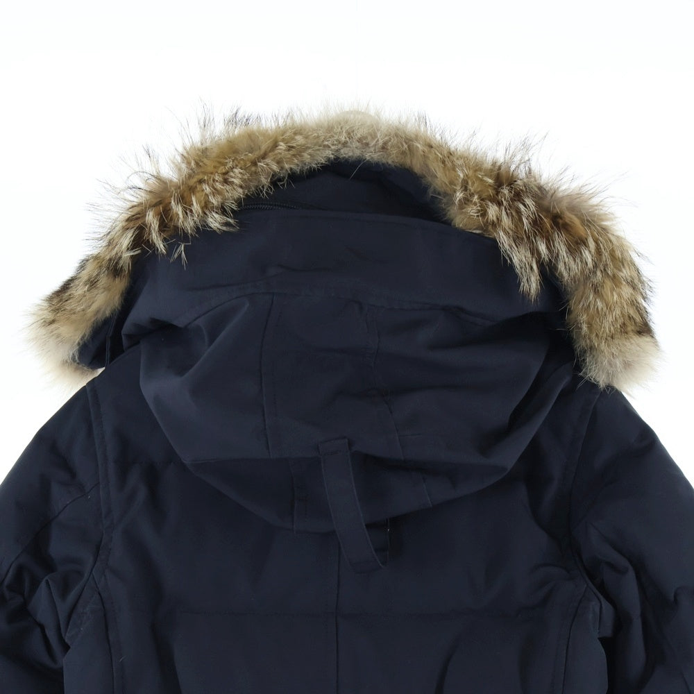 CANADA GOOSE(カナダグース) SHELBURNE PARKA シェルバーン パーカー ファー フーデッド ジップアップ ダウン ロングジャケット コート ネイビー レディース 3802LA