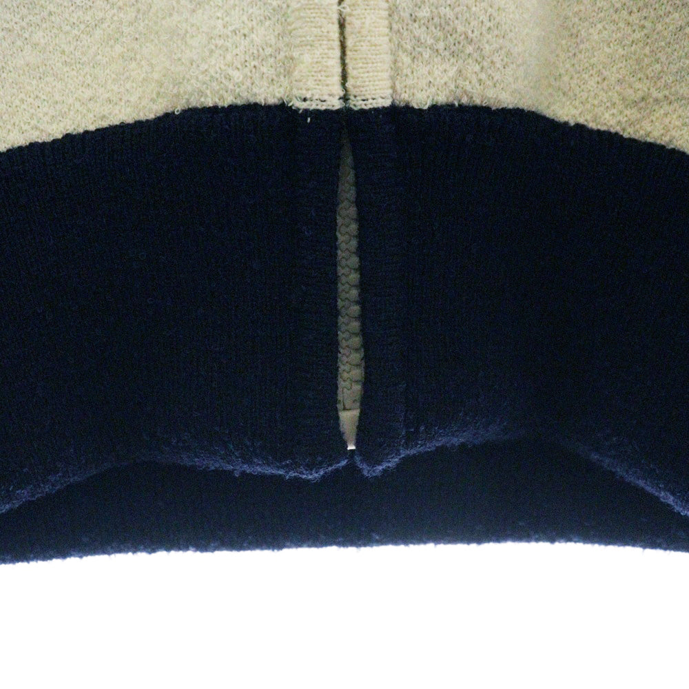 Christian Dior(クリスチャンディオール) JA'DIOR ジャディオール ラブ バックジャガード ウールニット ジップアップ ジャケット ブルゾン ネイビー/ホワイト レディース 144V50AM350