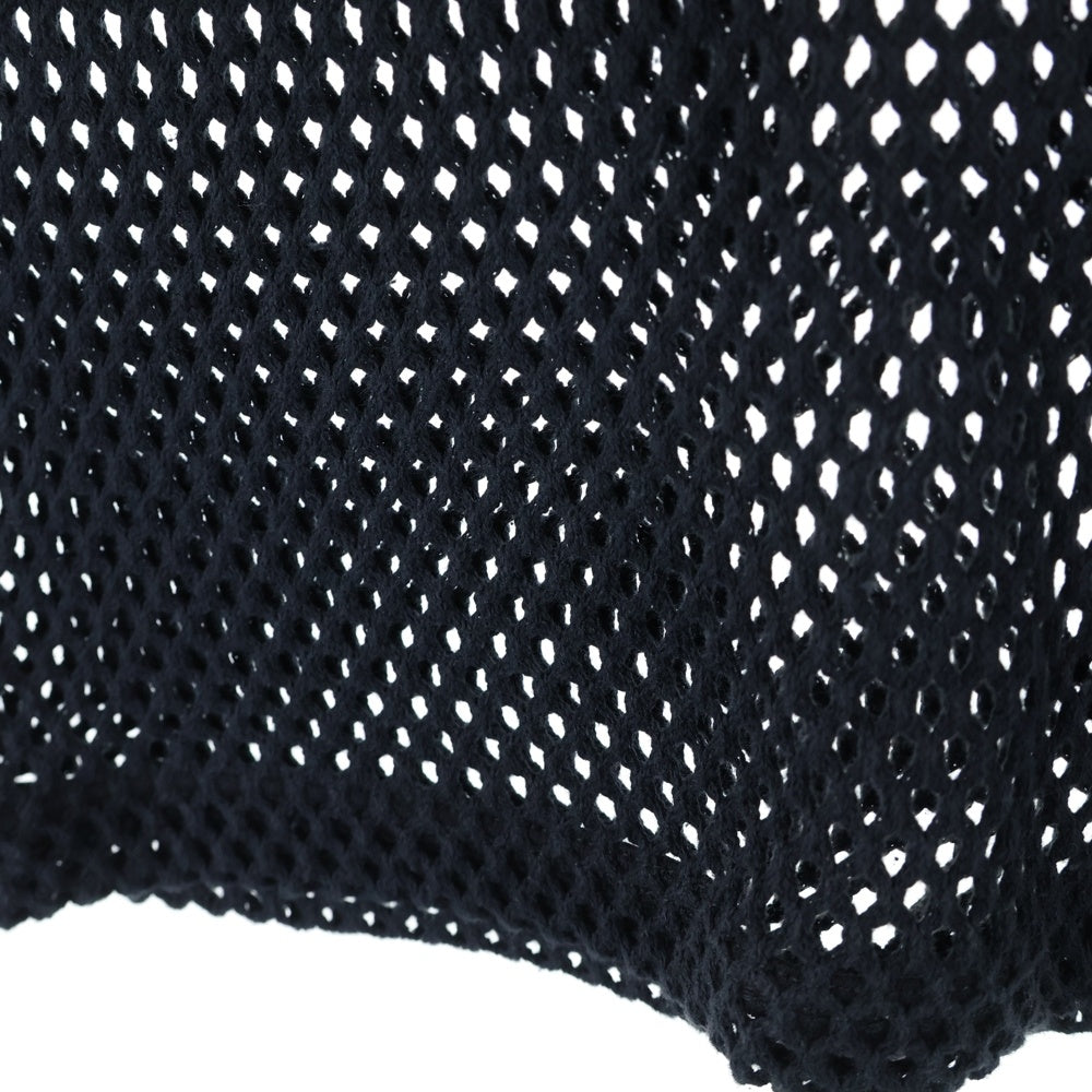 CELINE(セリーヌ) 22SS ロゴプリント メッシュ クルーネック 半袖Tシャツ カットソー ブラック 2X62A950P